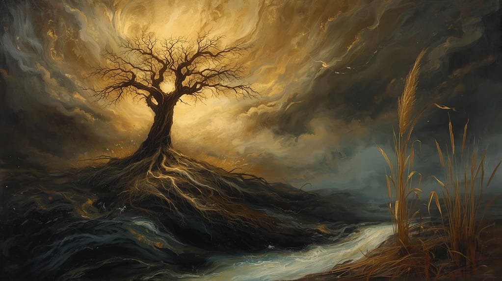 Desolate tree of Emergence