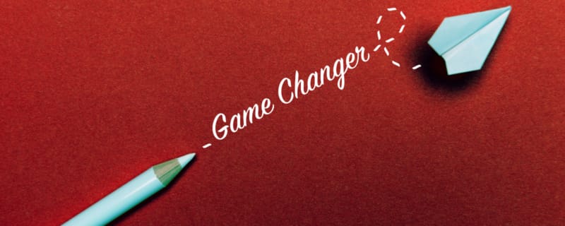 Game changer pencil and paper aeroplane