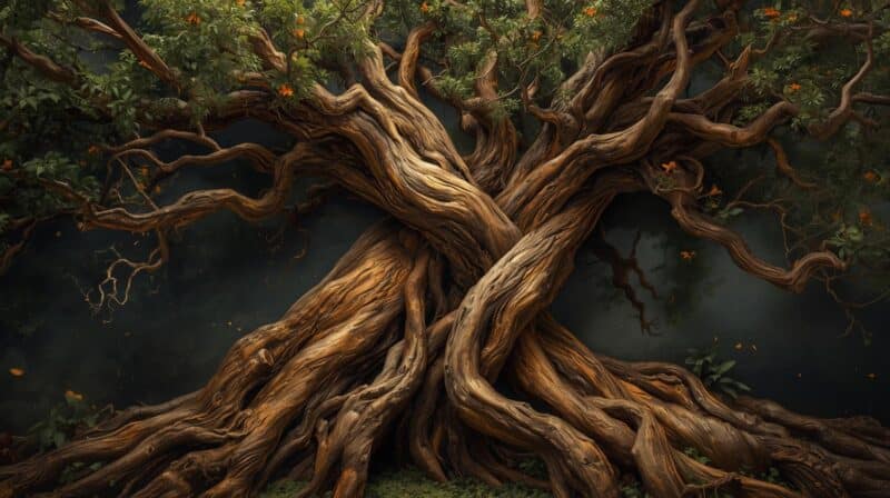 Baobab Amoureux - Lovers Baobab carrying the roots and wisdom of the Baobab